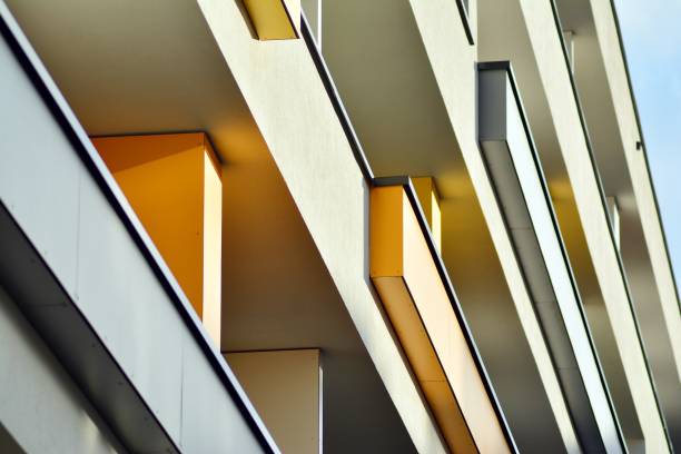 istock Modern apartment buildings on a sunny day with a blue sky 1078769776