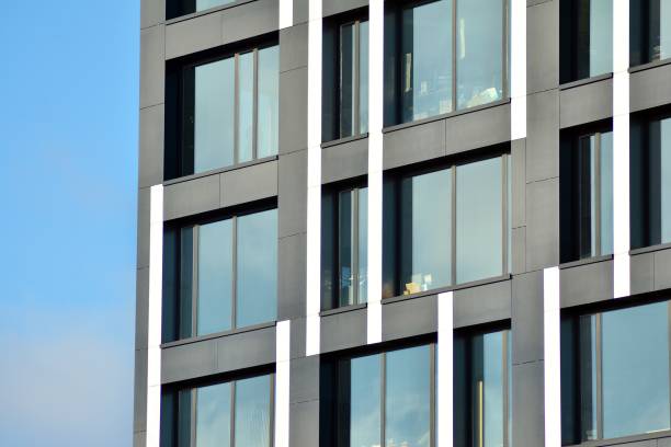 istock Facade fragment of a modern office building. 1078777910
