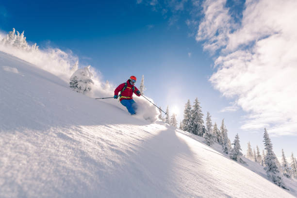 istock Skiing on a powder day 1078781112