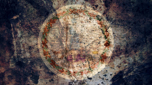 istock Very Grungy Virginia Flag, Grunge Background Texture 1078801752
