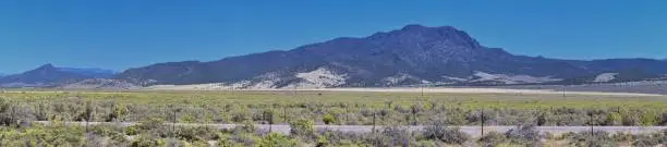 Utah Rocky Mountain Wasatch Panoramic Landscapes by Fishlake National Forest, along Interstate 15 I-15, through Holden, Fillmore, Beaver, Scipio and Parowan Utah, USA.