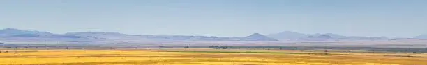 Utah Rocky Mountain Wasatch Panoramic Landscapes by Fishlake National Forest, along Interstate 15 I-15, through Holden, Fillmore, Beaver, Scipio and Parowan Utah, USA.