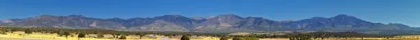 Utah Rocky Mountain Wasatch Panoramic Landscapes by Fishlake National Forest, along Interstate 15 I-15, through Holden, Fillmore, Beaver, Scipio and Parowan Utah, USA.