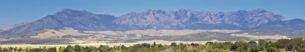 Utah Rocky Mountain Wasatch Panoramic Landscapes by Fishlake National Forest, along Interstate 15 I-15, through Holden, Fillmore, Beaver, Scipio and Parowan Utah, USA.