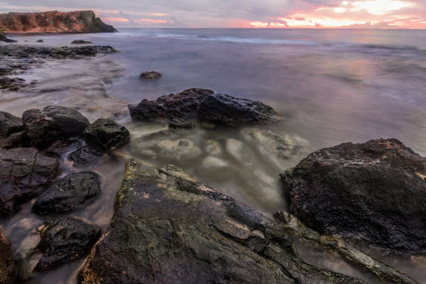 istock Sunrise over the rocks. 1078831512