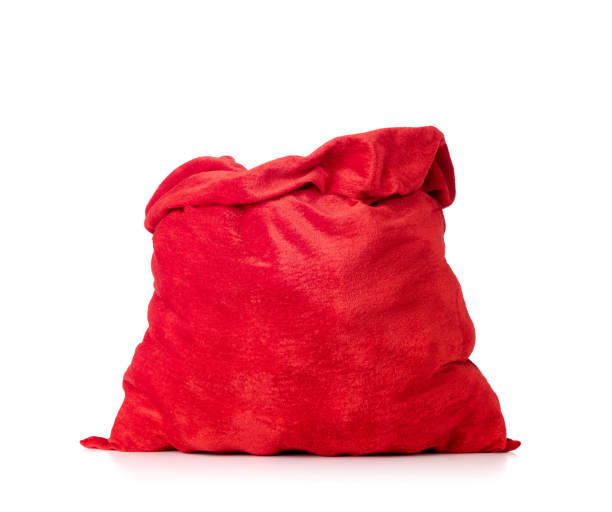 istock Santa Claus's red bag, full, isolated on white background. File contains a path to isolation. 1078832132