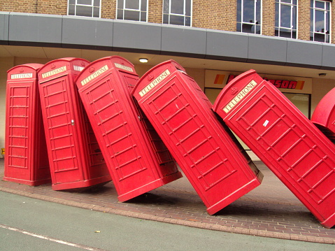 Red phone booth domino effect