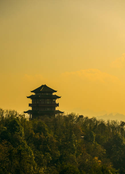 istock China ancient tower in mountain 1078846080