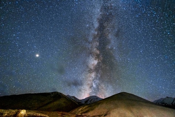 istock Starry night Milky Way in Ladakh India 1078860092