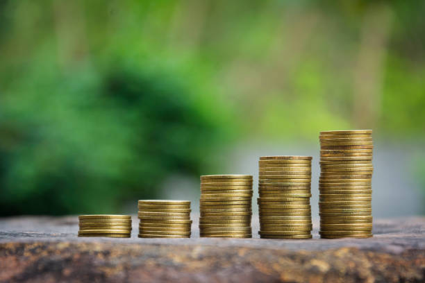 istock Save money concept with coin stack growing business 1078888898