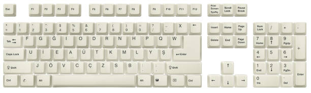 istock Turkish-F keyboard White 1078913980