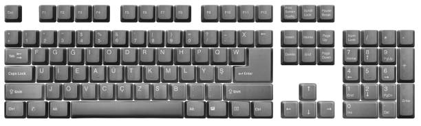 istock Turkish-F keyboard Black 1078914246