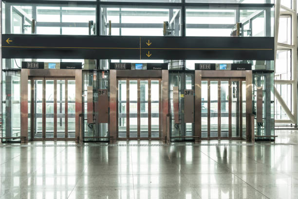 istock Elevator in airport terminal 1078923166