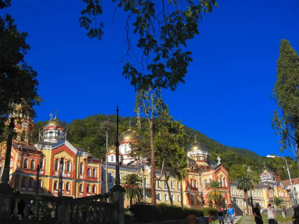 Photo of New Aphon monastery. Orthodox church. Abkhazia republic