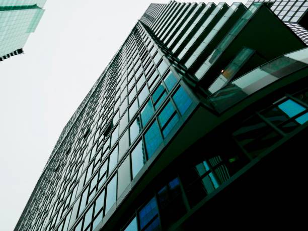 istock Tall Buildings with Vertical Line Exteriors 1078933998