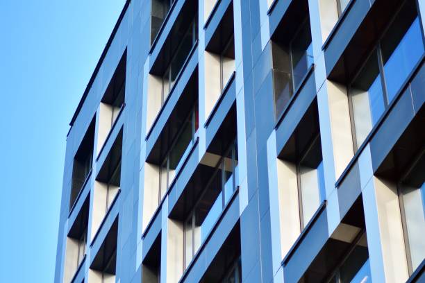 istock Facade fragment of a modern office building. 1078936466