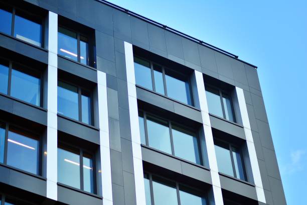 istock Facade fragment of a modern office building. 1078936608
