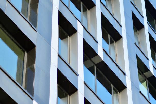 istock Facade fragment of a modern office building. 1078937098