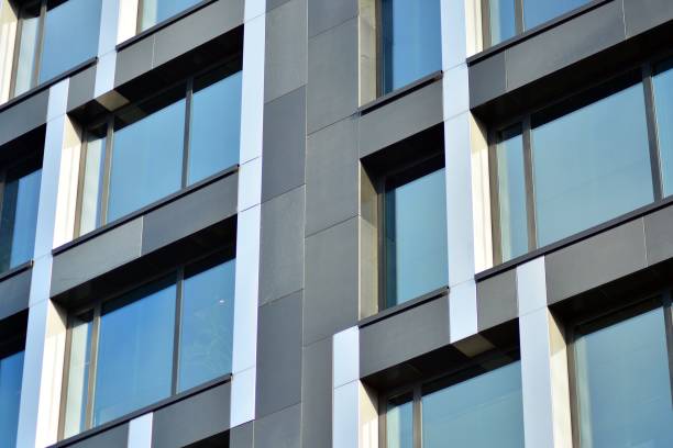istock Facade fragment of a modern office building. 1078937984