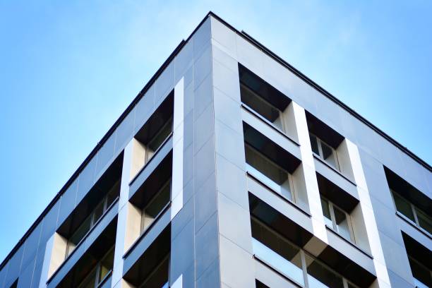 istock Facade fragment of a modern office building. 1078945034
