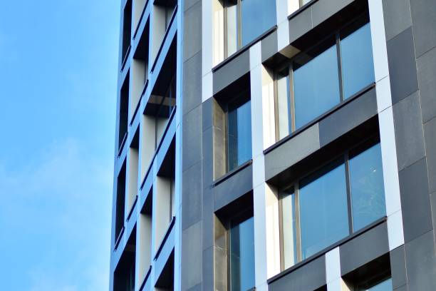 istock Facade fragment of a modern office building. 1078947924