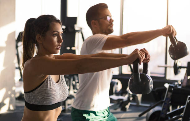 istock Kettle bell fitness 1078954944