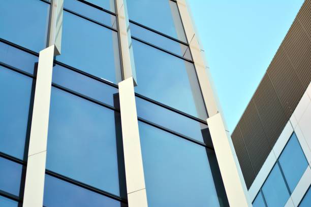 istock Facade fragment of a modern office building. 1078955180