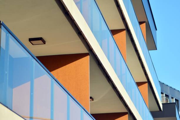 istock Modern apartment buildings on a sunny day with a blue sky 1078955226