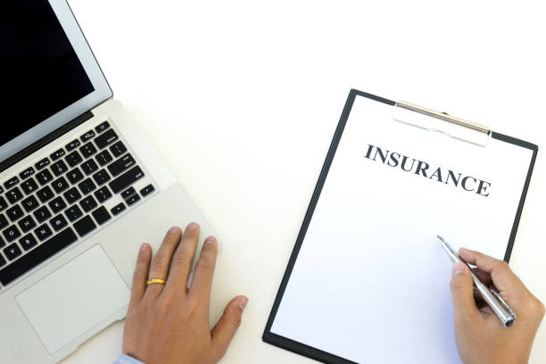 istock Young Business man insurance agent show document contract 1078956146