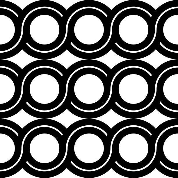 ilustrações de stock, clip art, desenhos animados e ícones de design seamless spiral twisted pattern - 16019