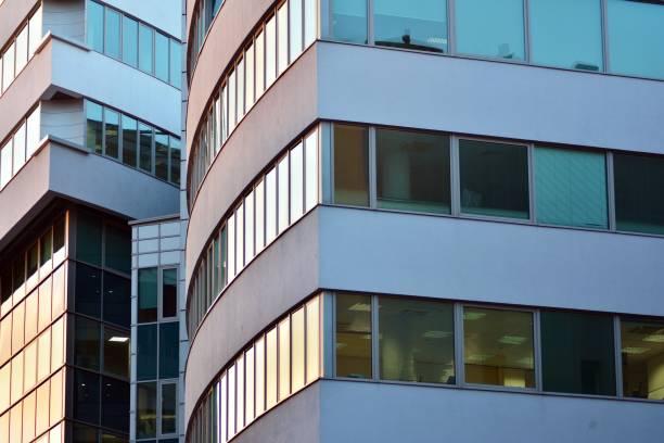istock Facade fragment of a modern office building. 1078978150