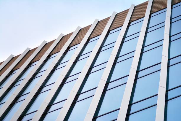 istock Facade fragment of a modern office building. 1078978958