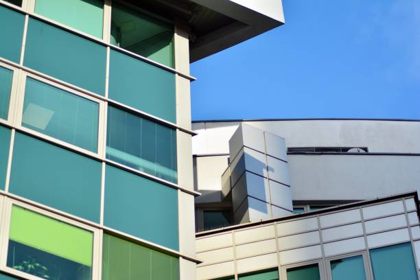 istock Facade fragment of a modern office building. 1078979524