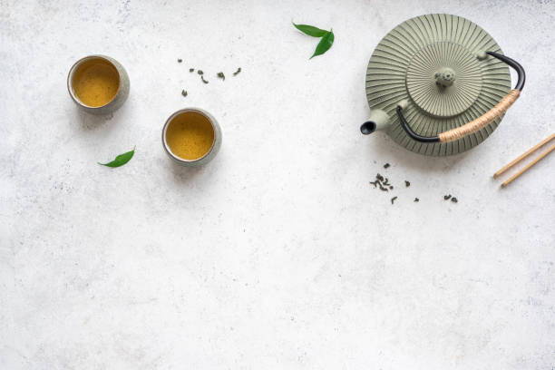 istock Asian Teapot and Teacups 1078981340