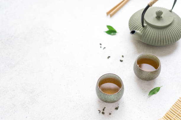 istock Asian Teapot and Teacups 1078981362