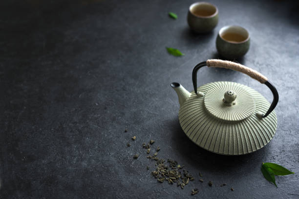 istock Asian Teapot and Teacups 1078981434