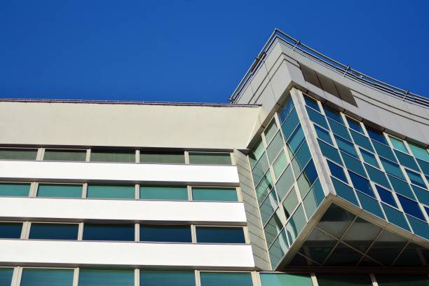 istock Facade fragment of a modern office building. 1078984584