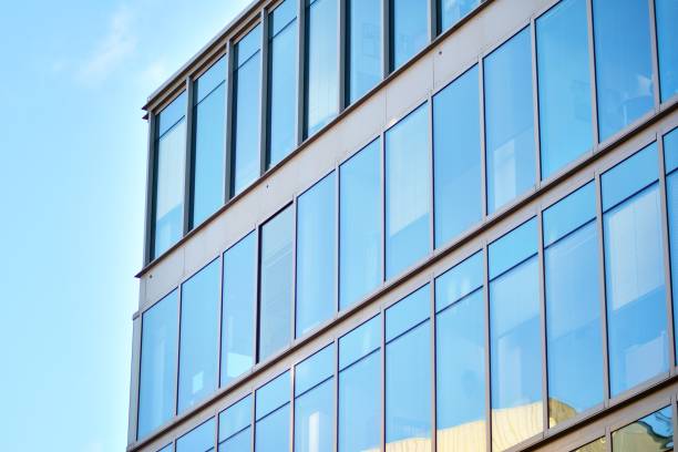 istock Facade fragment of a modern office building. 1078987202
