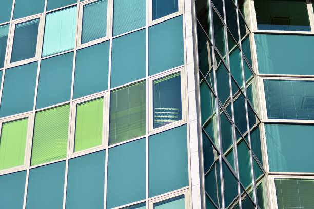 istock Facade fragment of a modern office building. 1078987904