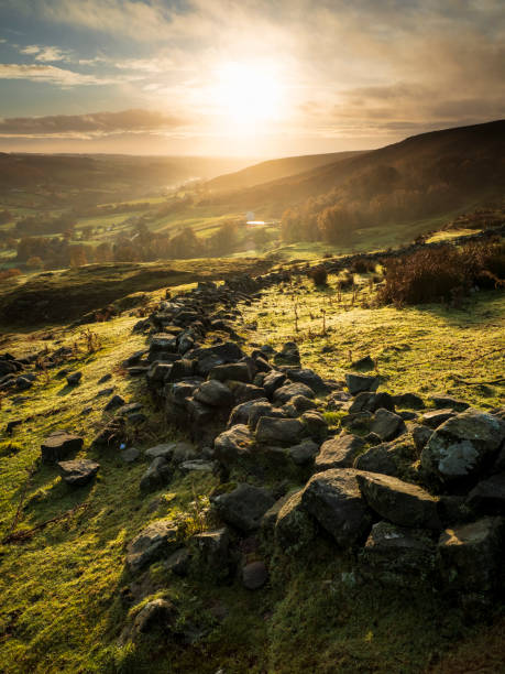 istock A view down into Rosedale along an old stone wall. 1078993642