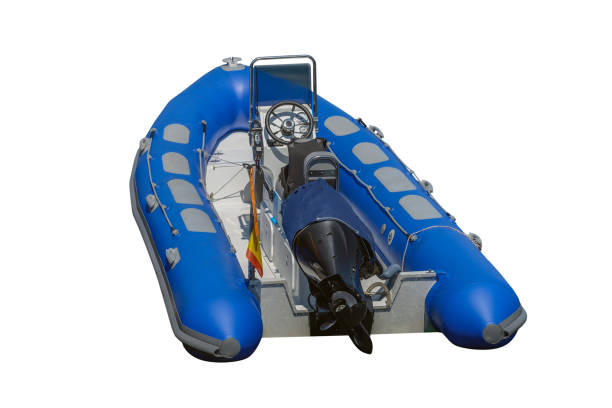 istock blue inflatable motor boat isolated on white background 1078995562
