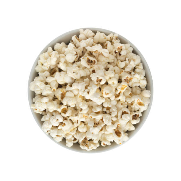 istock Popcorn in White Round Bowl Isolated 1079018830