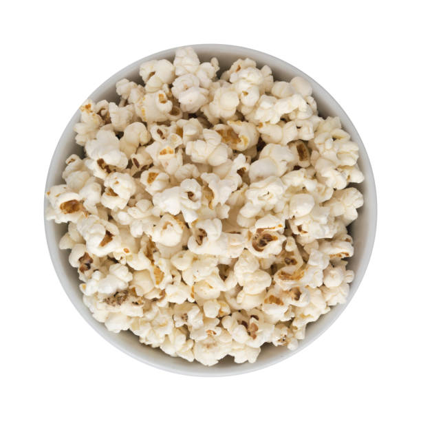 istock Popcorn in White Round Bowl Isolated 1079018836