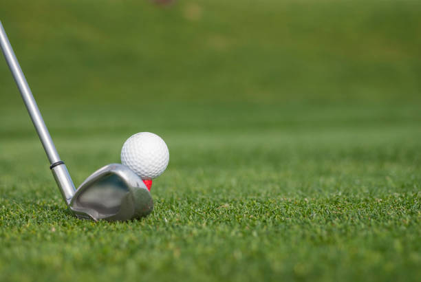 istock Close Up Golf Ball And Driver 1079024076