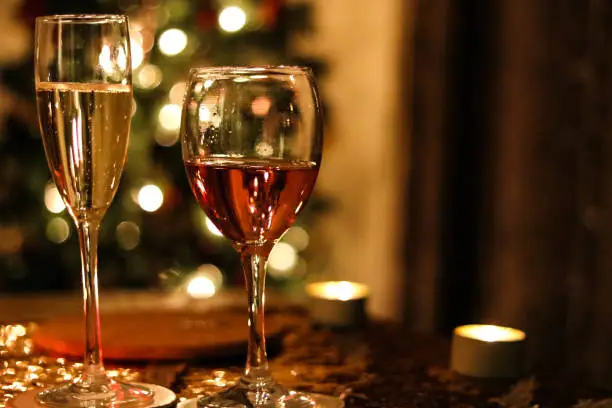 Enjoy a glass of Prosecco and Rose at Christmas