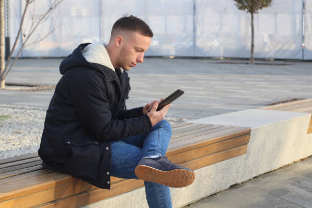 istock Young businessman working on tablet 1079028874