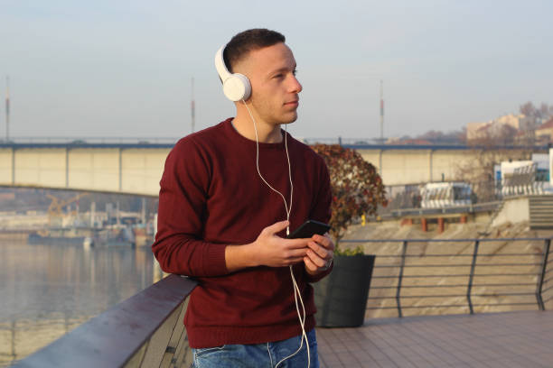 istock Male enjoying in music 1079031574