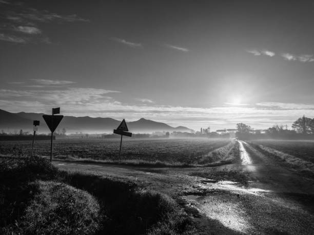 istock countryside road junction in the morning 1079031680