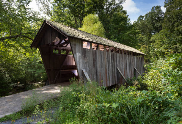 istock Pisgah covered bridge in North Carolina 1079039590
