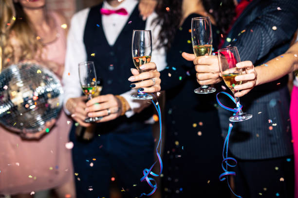 istock Group of friends having fun at party 1079056380